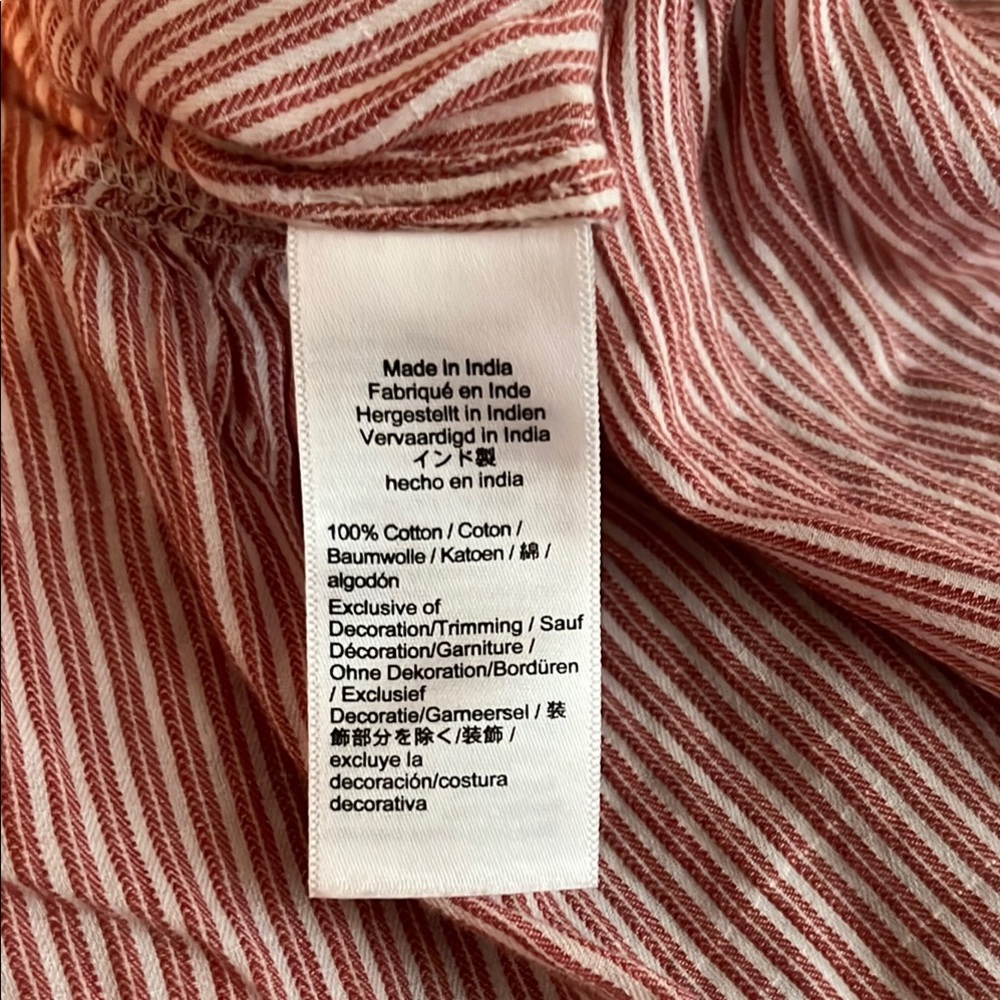 J Crew Blush Striped Ruffle Dress - Picture 5 of 5